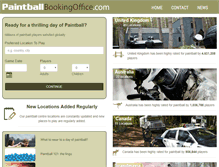 Tablet Screenshot of paintballbookingoffice.com